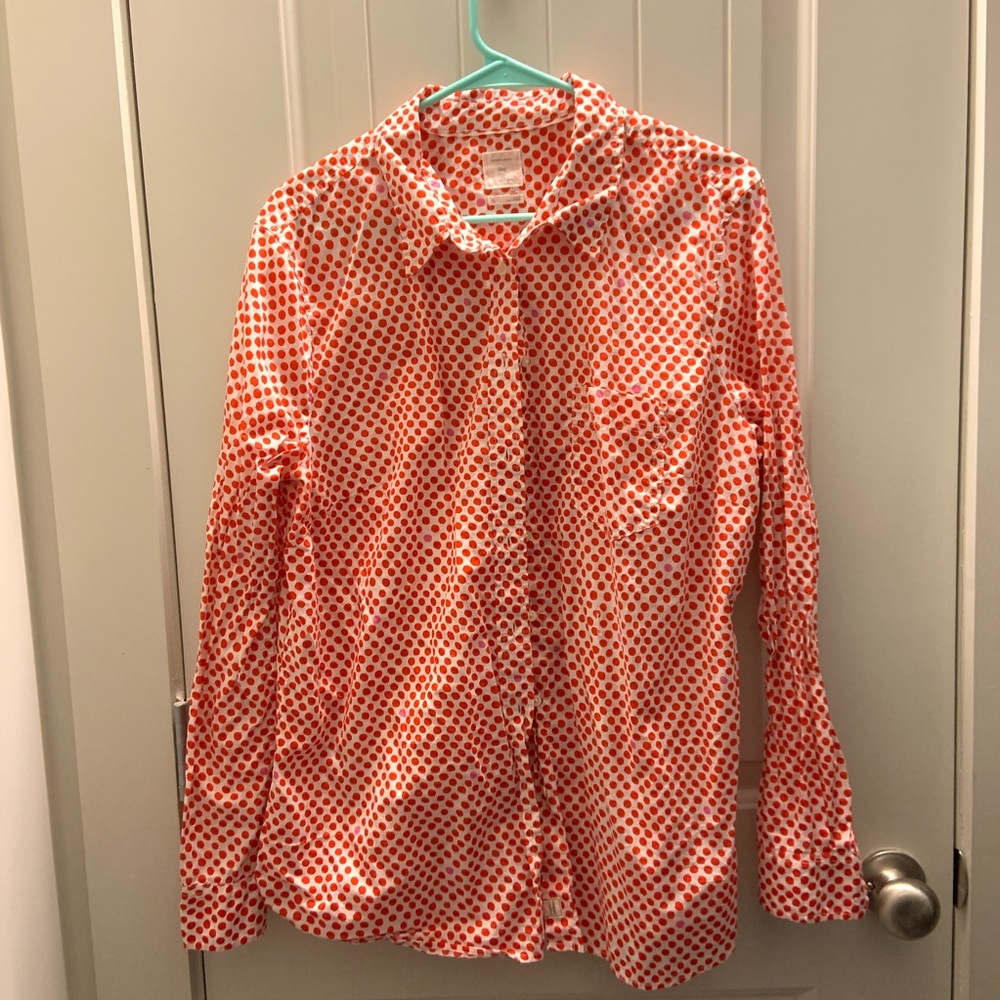 Polka Dot Button Down